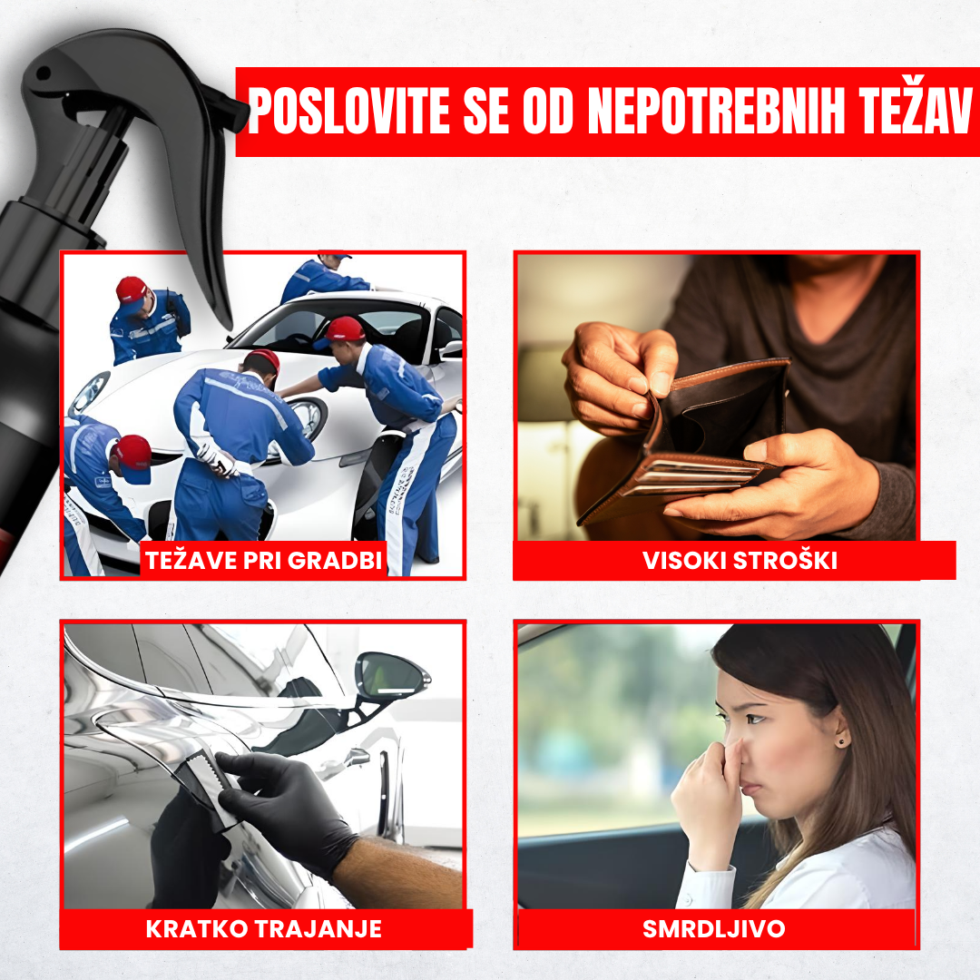 Zaščitni In Popravljalni Sprej Za Praske