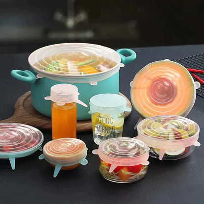 Pack 6 Tampas de Silicone Reutilizáveis - Tampy™