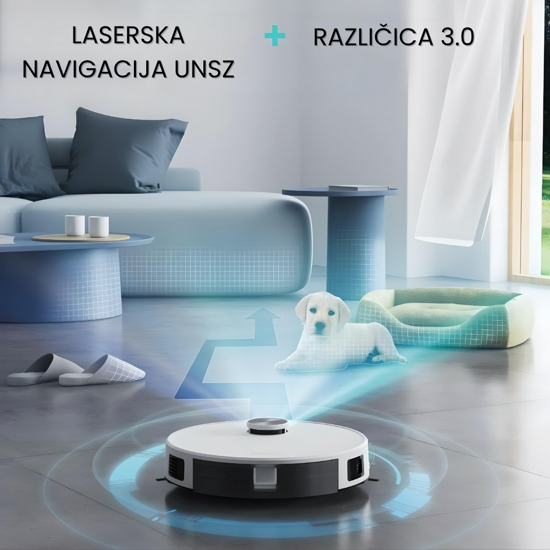 Inteligentni robotski sesalnik 3 v 1 CleanPro™