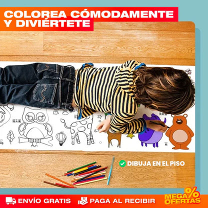 Rollo de Dibujo Autoadhesivo™ - Ideal para Colorear