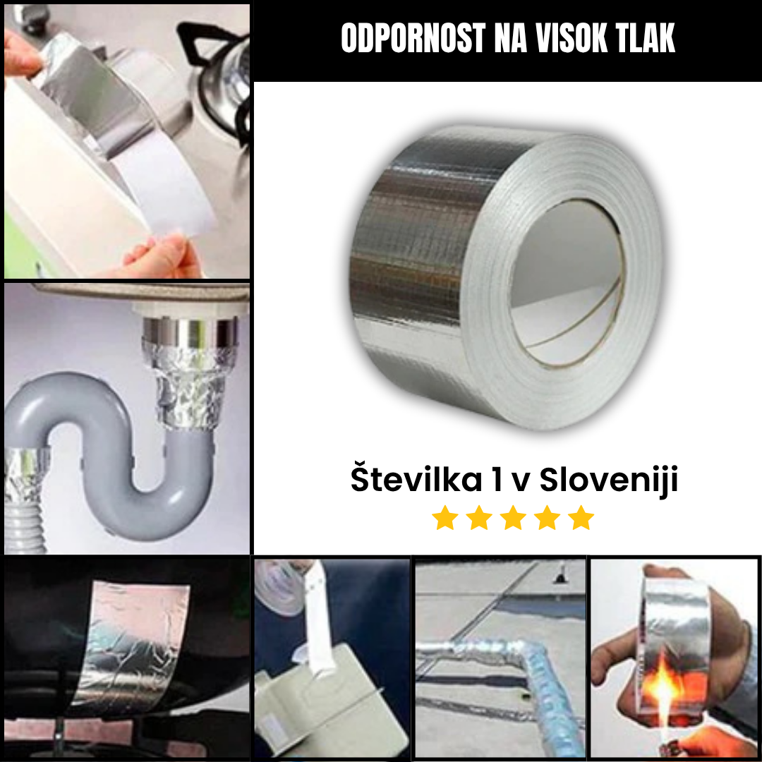 SealPro™ – Izjemno Trpežen Aluminijasti Tesnilni Trak