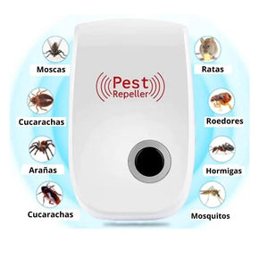 Repelente Ultrasónico (Ratas, Cucarachas, Mosquitos y más) - PestReject™