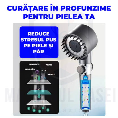Cap de duș cu presiune înaltă + 1 filtru gratuit - AquaZen™