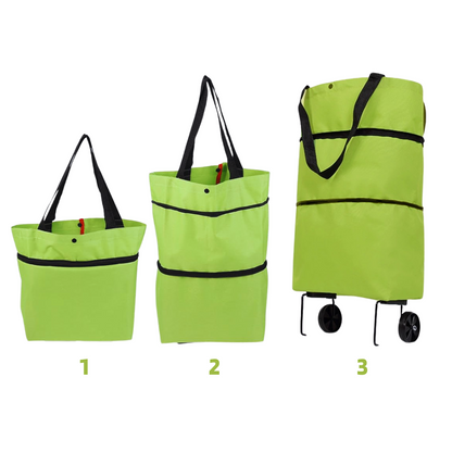 Carrinho de Compras Dobrável 2 em 1 - Rolly™