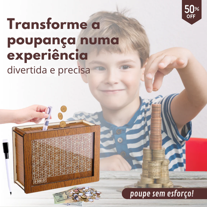 AhorraFácil™ - Meurameta de madeira com contador