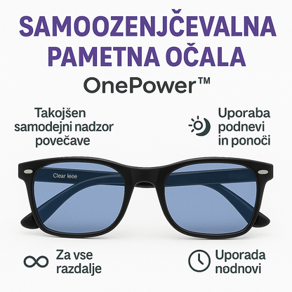 SAMONASTAVLJIVA PAMETNA OČALA ONEPOWER™ – ZA DAN IN NOČ