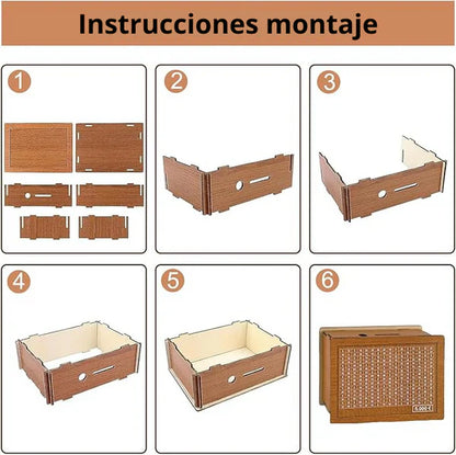 AhorraFácil™ - Hucha de Madera con Contador