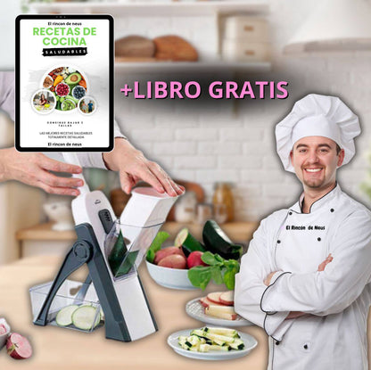 Cortador de Cozinha 8 em 1 - AutoCut™ + Livro Receitas Grátis