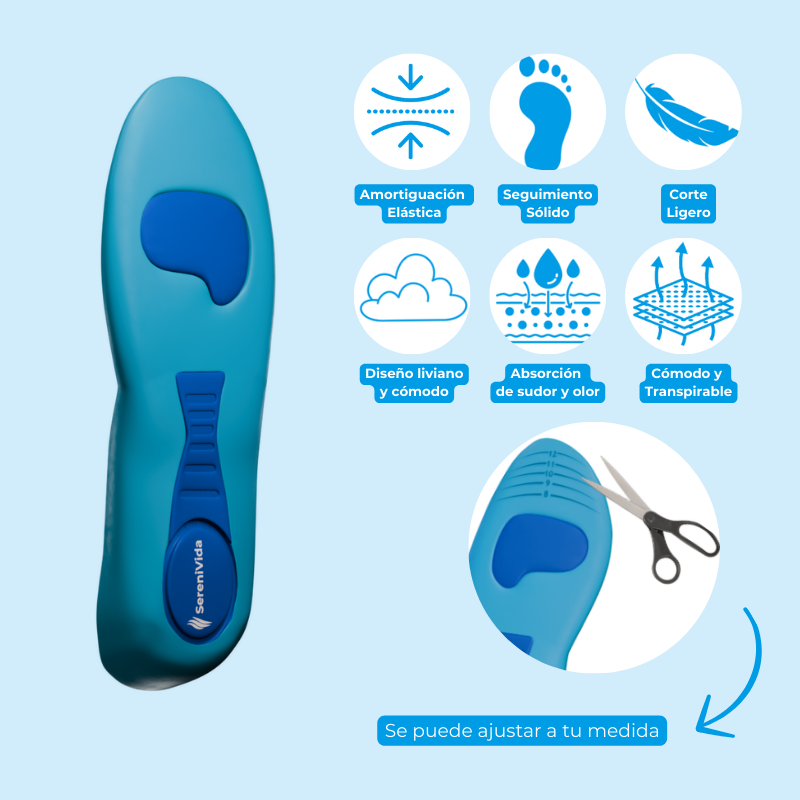 Plantilla Gel Activo Confort Unisex Uso Diario Talla 38 - 42