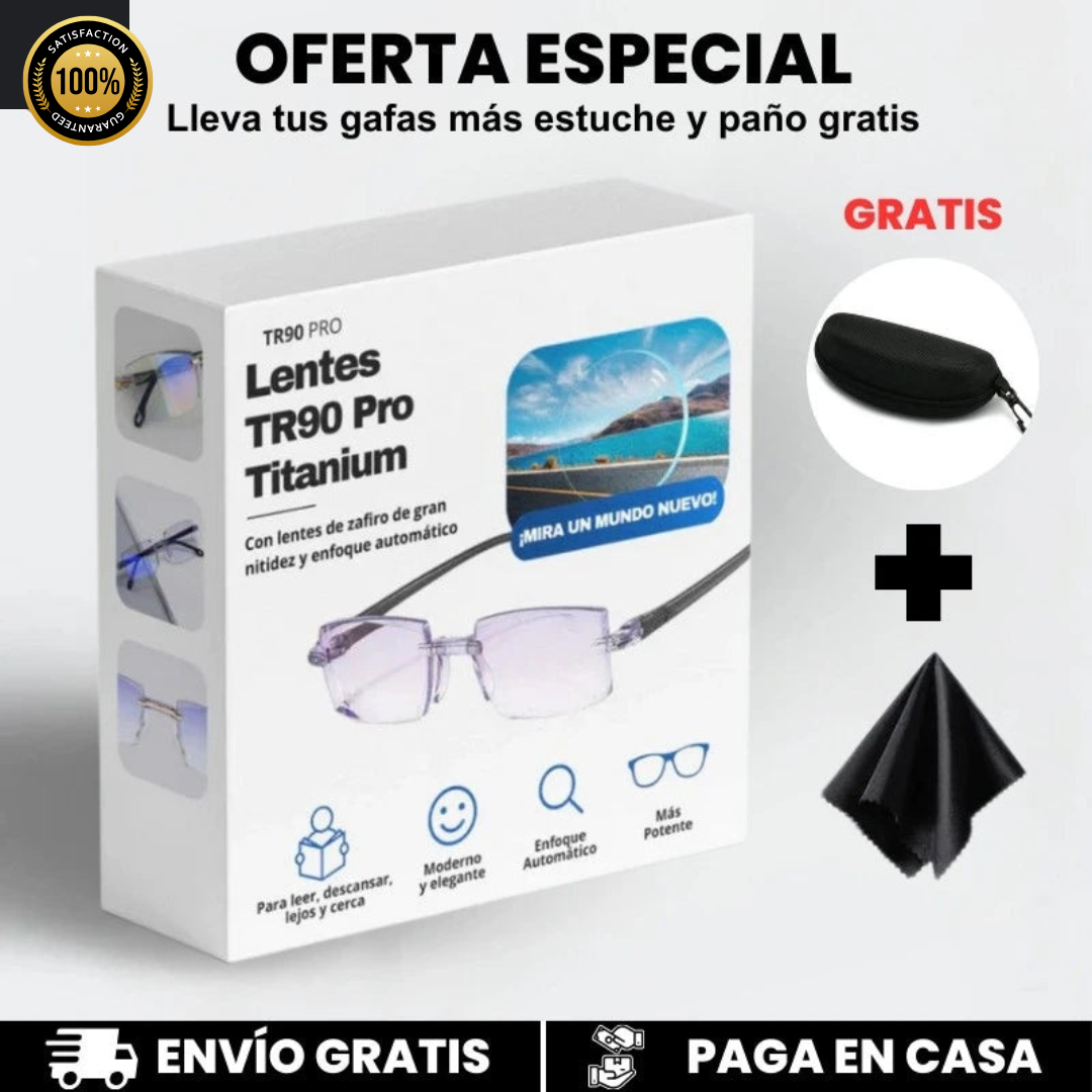 Gafas Inteligentes Anti Rayos - Vision™ + Funda de Cuero + Botella Limpia Gafas 500ml GRATIS
