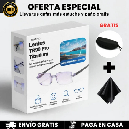 Gafas Inteligentes Anti Rayos - Vision™ + Funda de Cuero + Botella Limpia Gafas 500ml GRATIS