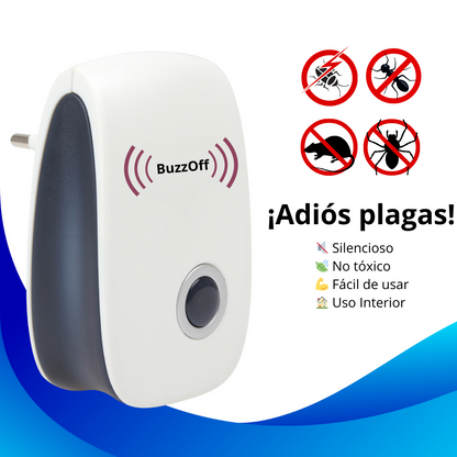 Repelente Ultrasónico (Ratas, Cucarachas, Mosquitos y más) - PestReject™